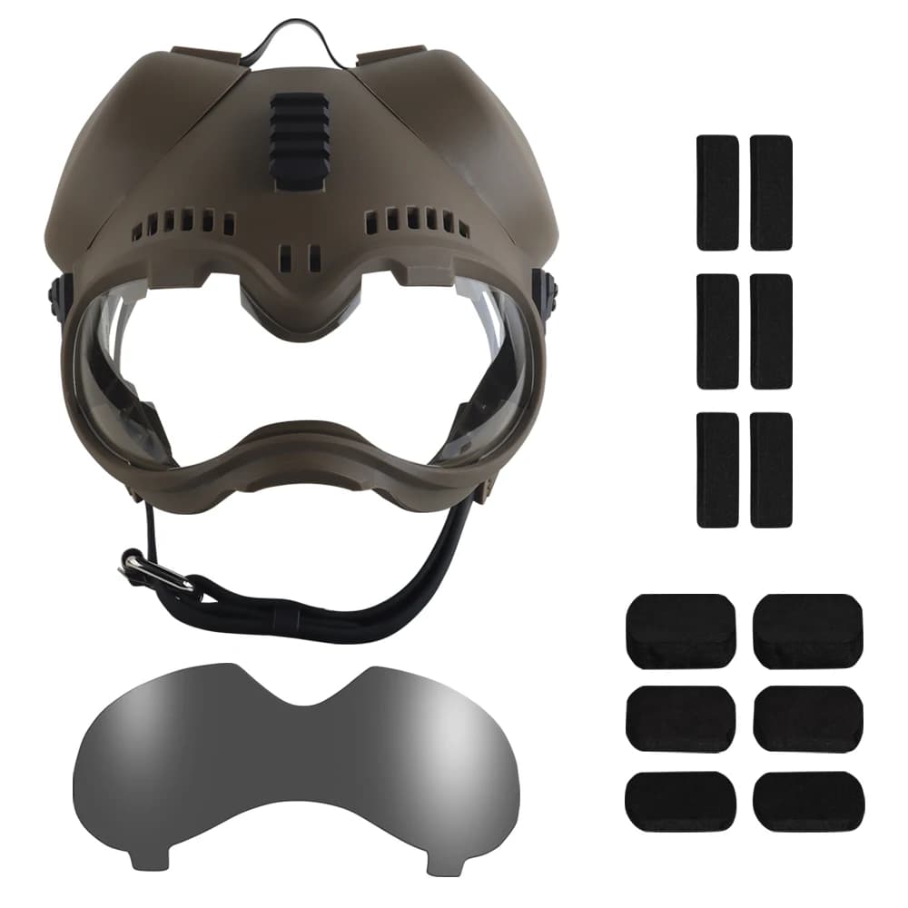 K9 Dog Tactical Helmet with Goggles Guide Rail Outdoor Combat Training Search Rescue Working Full Protective Police Dog Helmet