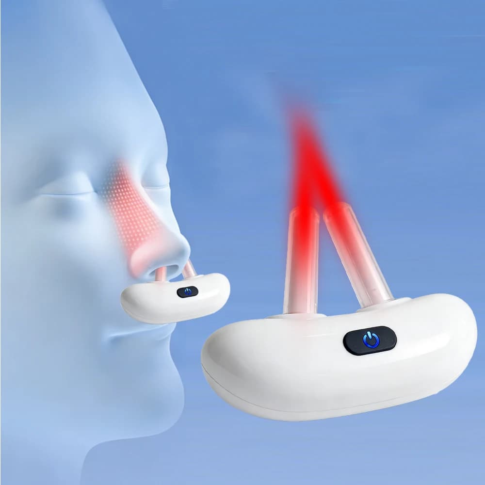 Smart Red Light Infrared Nasal Laser Therapy Device Portable Infrared Intelligent Rhinitis Machine Nose Care Sneeze Allergy Sym