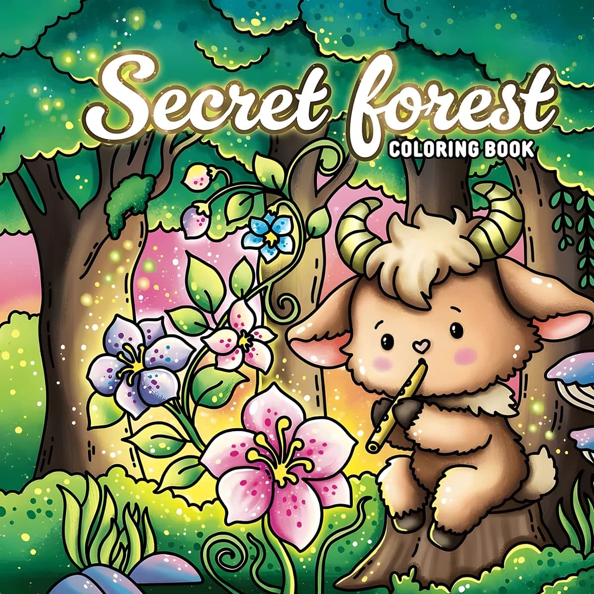 Secret Forest Coloring Book Simple Joys Stress Relief Drawing Book Perfect Gift for Party and Birthday Christmas