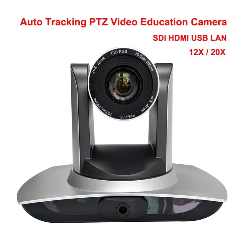 1080p 60fps 12x 20x Zoom auto tracking ptz conference camera hdmi usb ip broadcasting live streaming for teaching school events