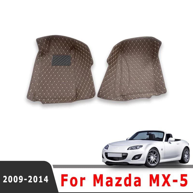 Car Floor Mats For Mazda MX-5 MX5 2014 2013 2012 2011 2010 2009 Carpets Auto Foot Rugs Accessories Waterproof Products Covers