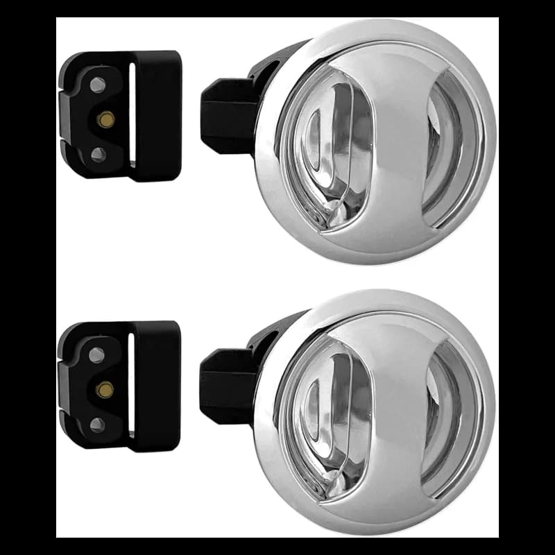 ISURE MARINE Novibra Panel Latches Knob Type Door Lock, Open Type Door Lock, Anti Noise and Bounce Lock for Boat, RV, Etc
