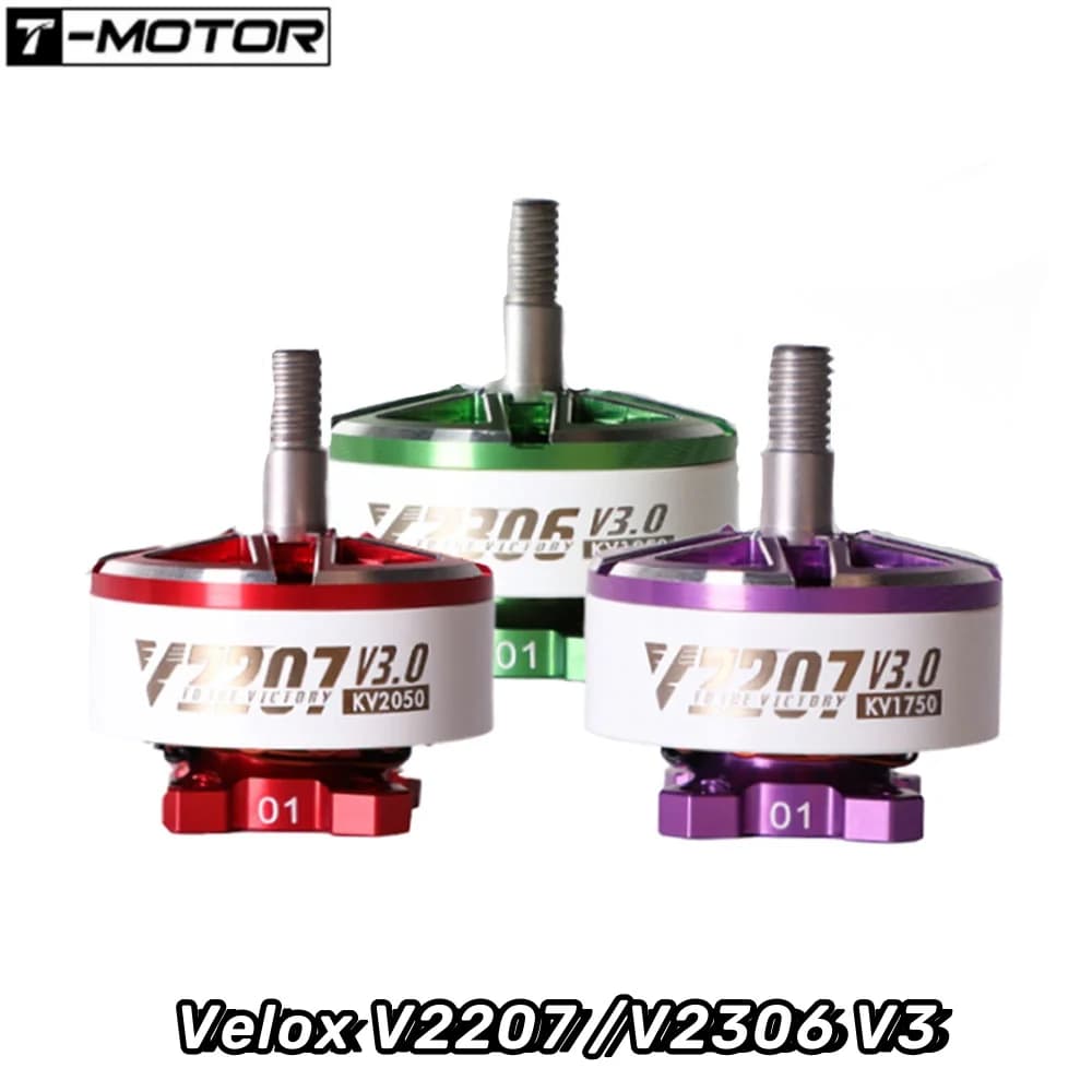 4PCS T-Motor Velox V2207 /V2306 V3 1750KV 1950KV 2050KV 6S  / 2550KV 4S Brushless Motor for FPV Freestyle Drones DIY Parts