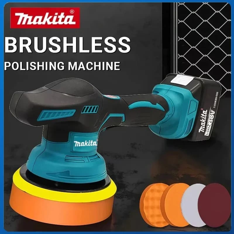 Makita Wireless Repairing  Buffing Cordless Car Polisher Machine 8 Gears Electric Waxing  Polisher 18V-20V