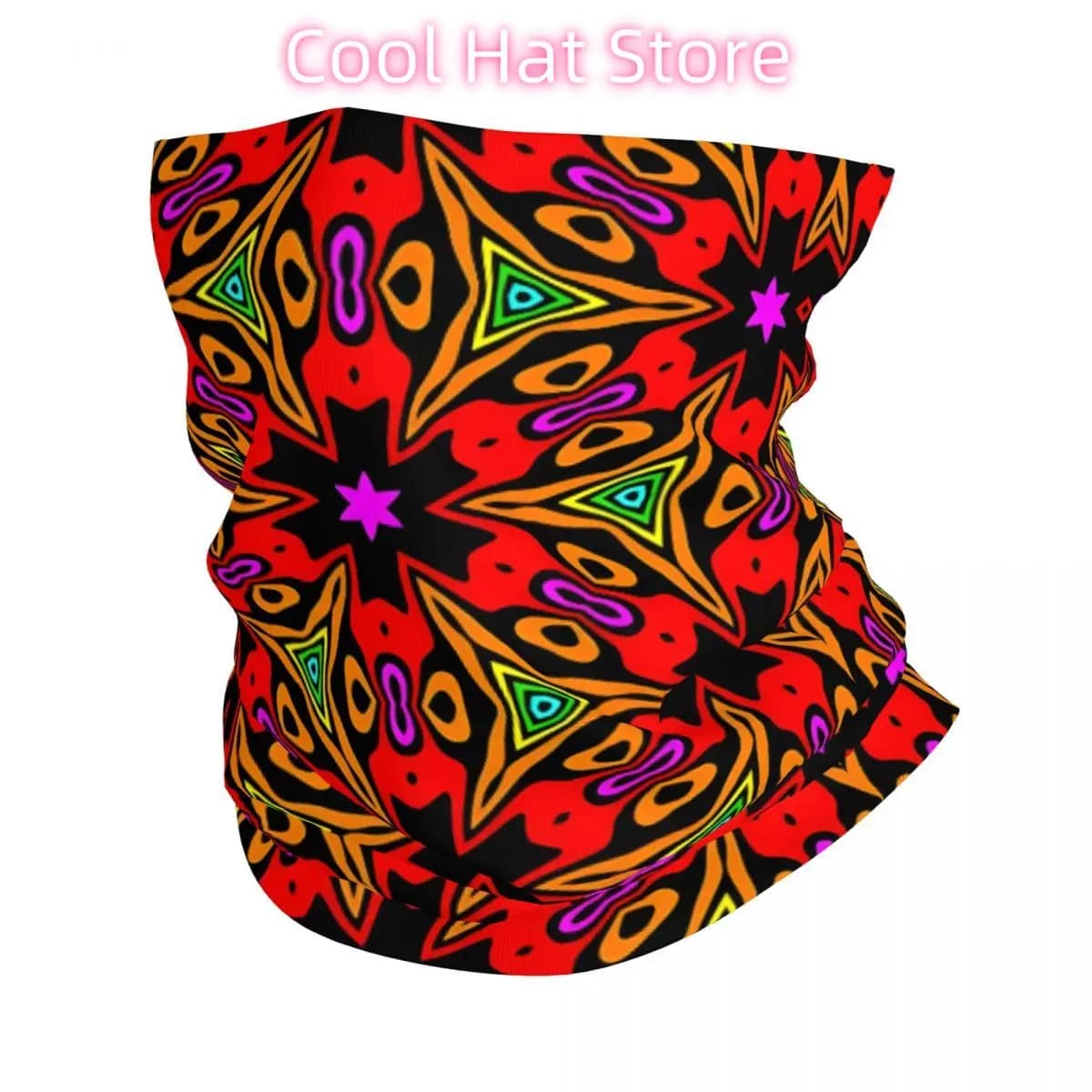 Abstract Rainbow Seamless Pattern Headband Neck Warmer Men Ski Running Tube Scarf Medical Nurse Face Bandana Gaiter