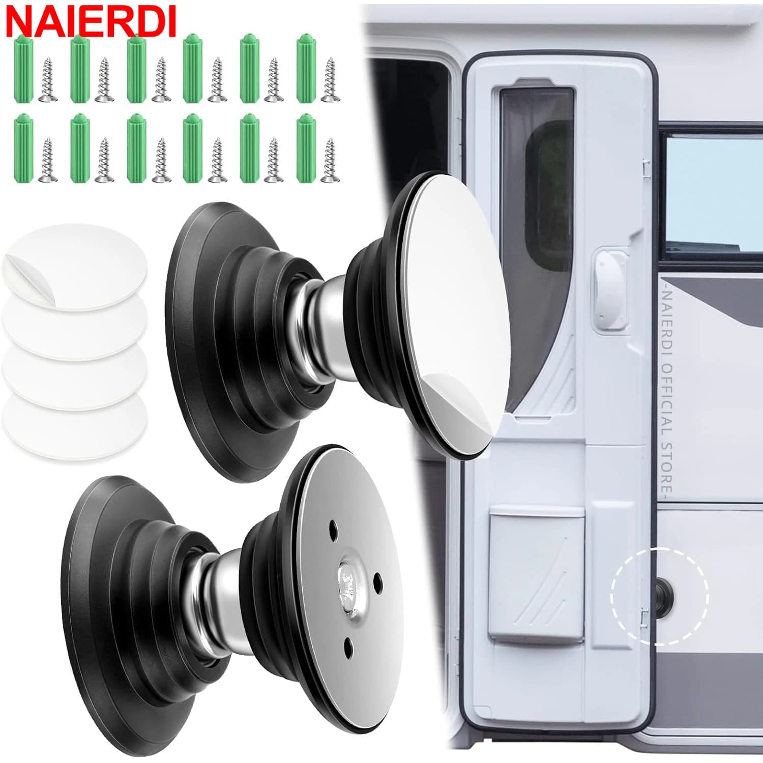 Magnetic Door Catch Stopper Kitchen Door Retainer RV Door Stop Catch Latch for RV Caravan Camper Motorhome Boat Door Holder