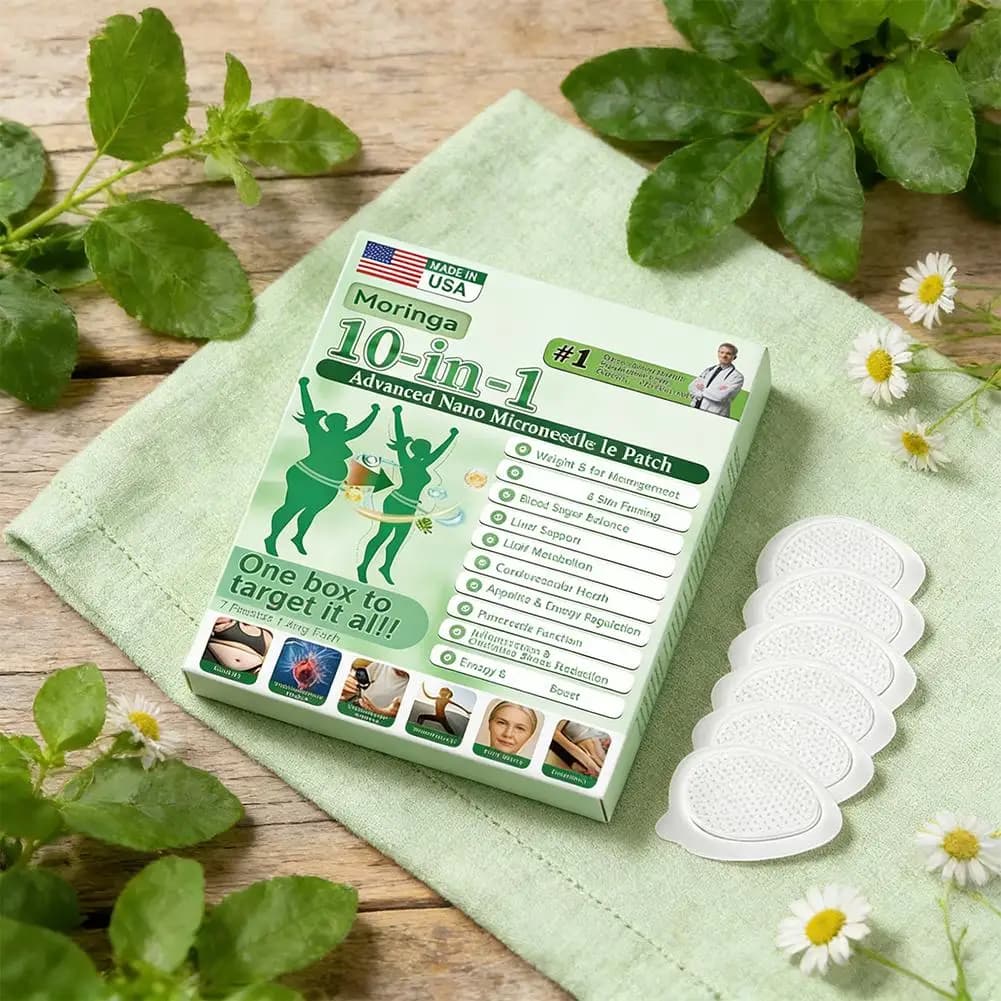 Nano Microneedle Body Patch ≤0.3mm Moringa Infused Moisturizing Firming Figure Line Care Gentle Microdarts Sticker Women Men