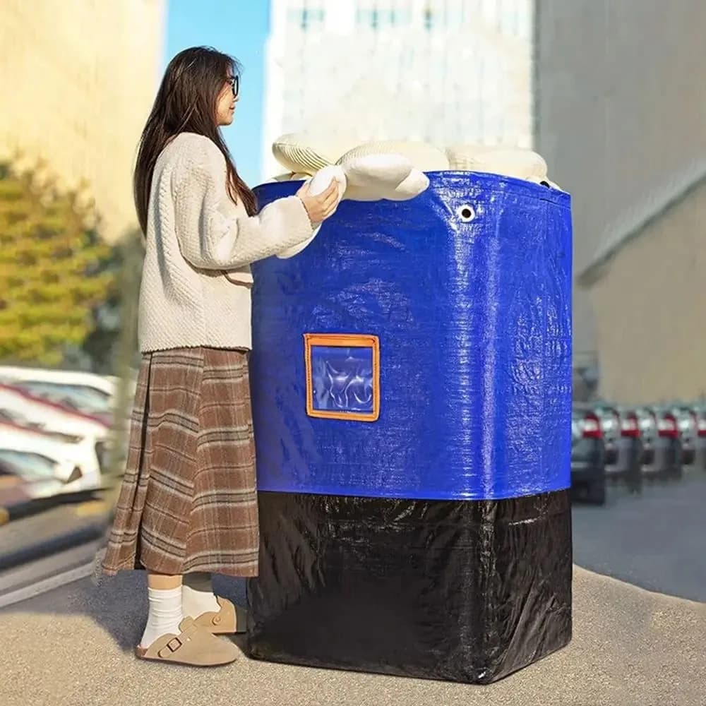Moving Packing Bags Storage Bags Thickened Wear-Resistant Waterproof Moisture-Proof Parcel Transfer Bags Multi-Functional Zipper