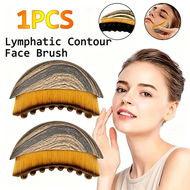 Lymphatic Contour Face Brush Ergonomically Designed To Fit  Sculpting Drainage Massager for Face The Skin Precisely LBHL31