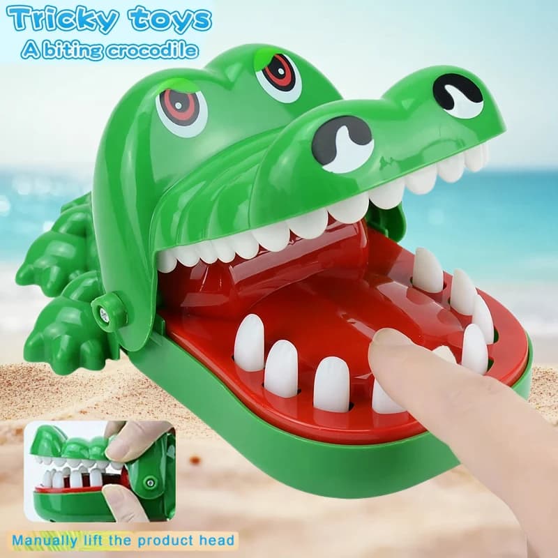 Bite hand crocodile children's toy stress relief toy Bite hand toy parent-child interactive party prank toy