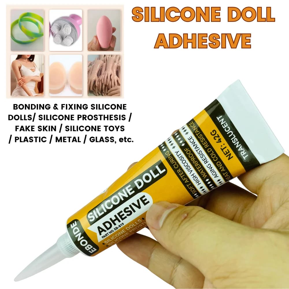 Strong Adhesive Glue for Silicone, Plastic, Metal, Glass - Repair Silicone Dolls, Prosthesis, Fake Skin, Toys and More