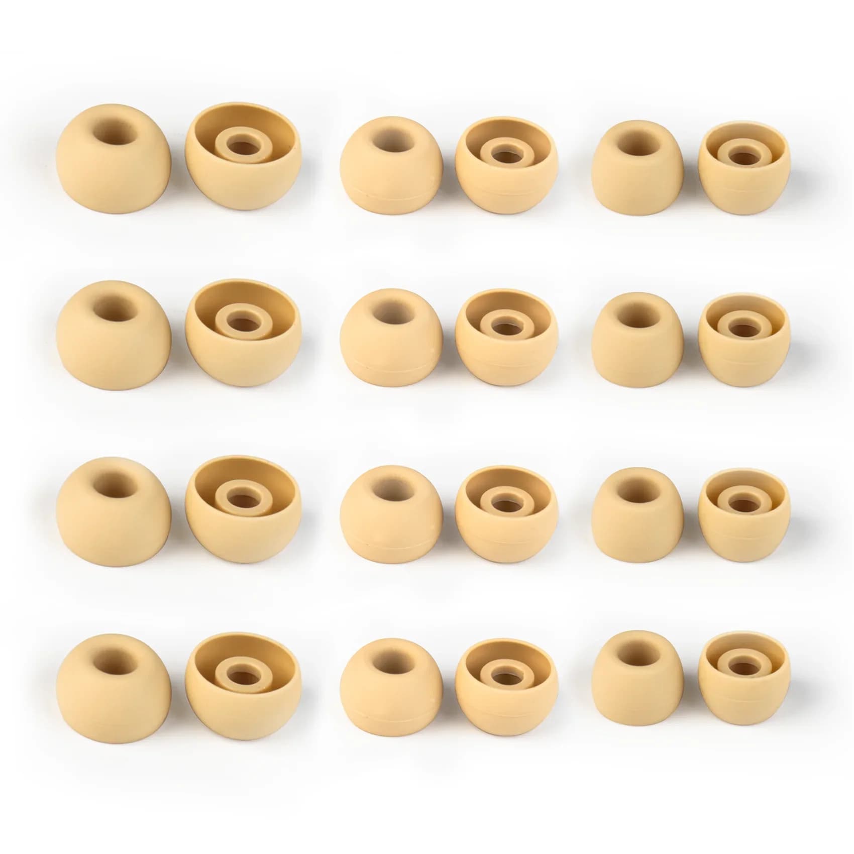 KBEAR 4540 Coffee Silicone Eartips Ergonomically Designed Earcap Optional XS/S/M/L Size and Combination Set Comfortable Earmuffs
