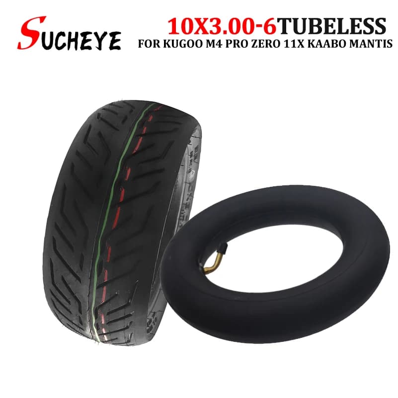 CST 10x3.00-6 Tubeless Tire for Zero 11X Kaabo Wolf Skateboard KUGOO M4 DUALTRON Electric Scooter 10Inch Resistant Vacuum Tyre