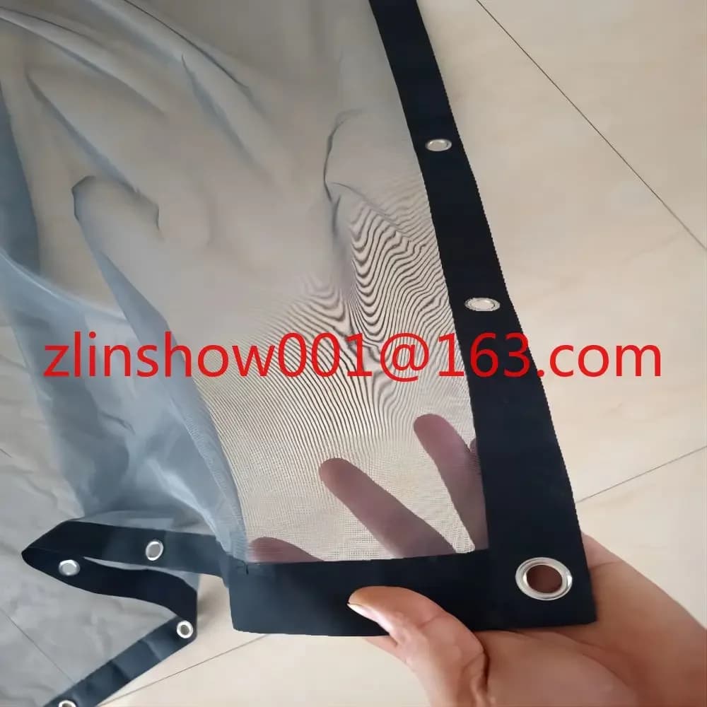 Portable 100-Inch 3D Holographic Mesh Projection Screen High-Gain 16:9 Format for Home Use Hologram Effect