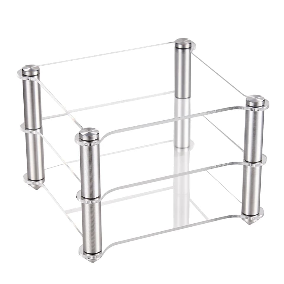 Acrylic Aluminium Alloy Rack HIFI Decoder Amplifier Headphone Amplifier Double Layer Rack Storage Storage Rack