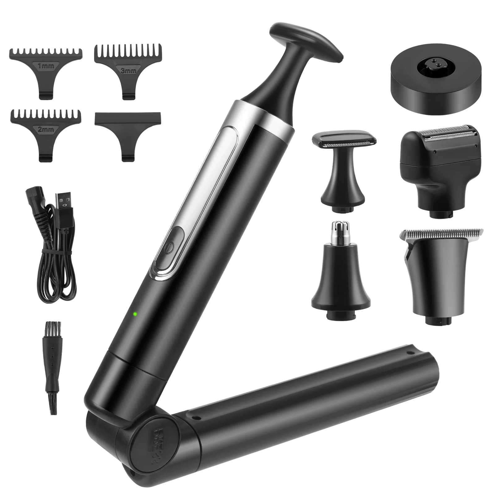 Back Shavers Razor Hair Remover Shaver For Men Long Handle, Cordless & Rechargeable For Body Hair Trimming & Shaving Wet/Dry Use