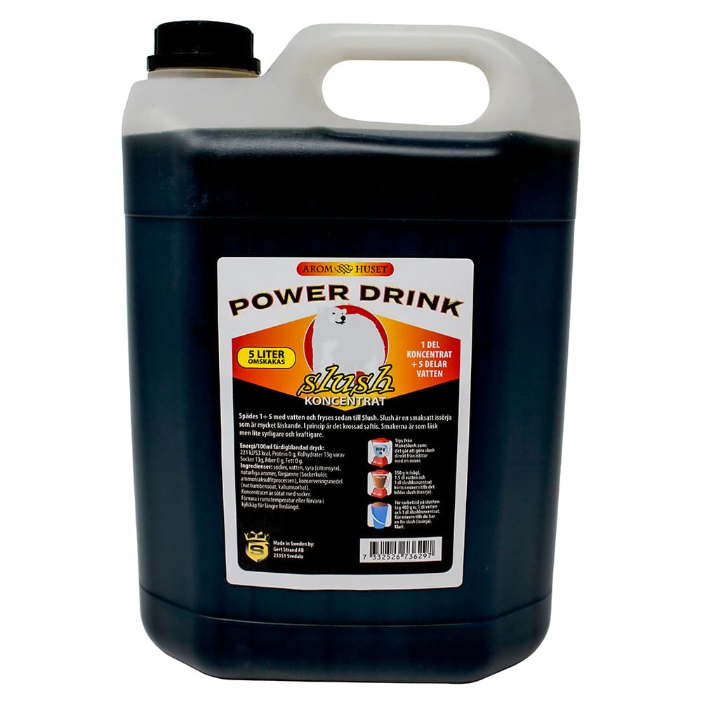 SLUSH Powerdrink smak koncentrat 5L  spädes 1+5