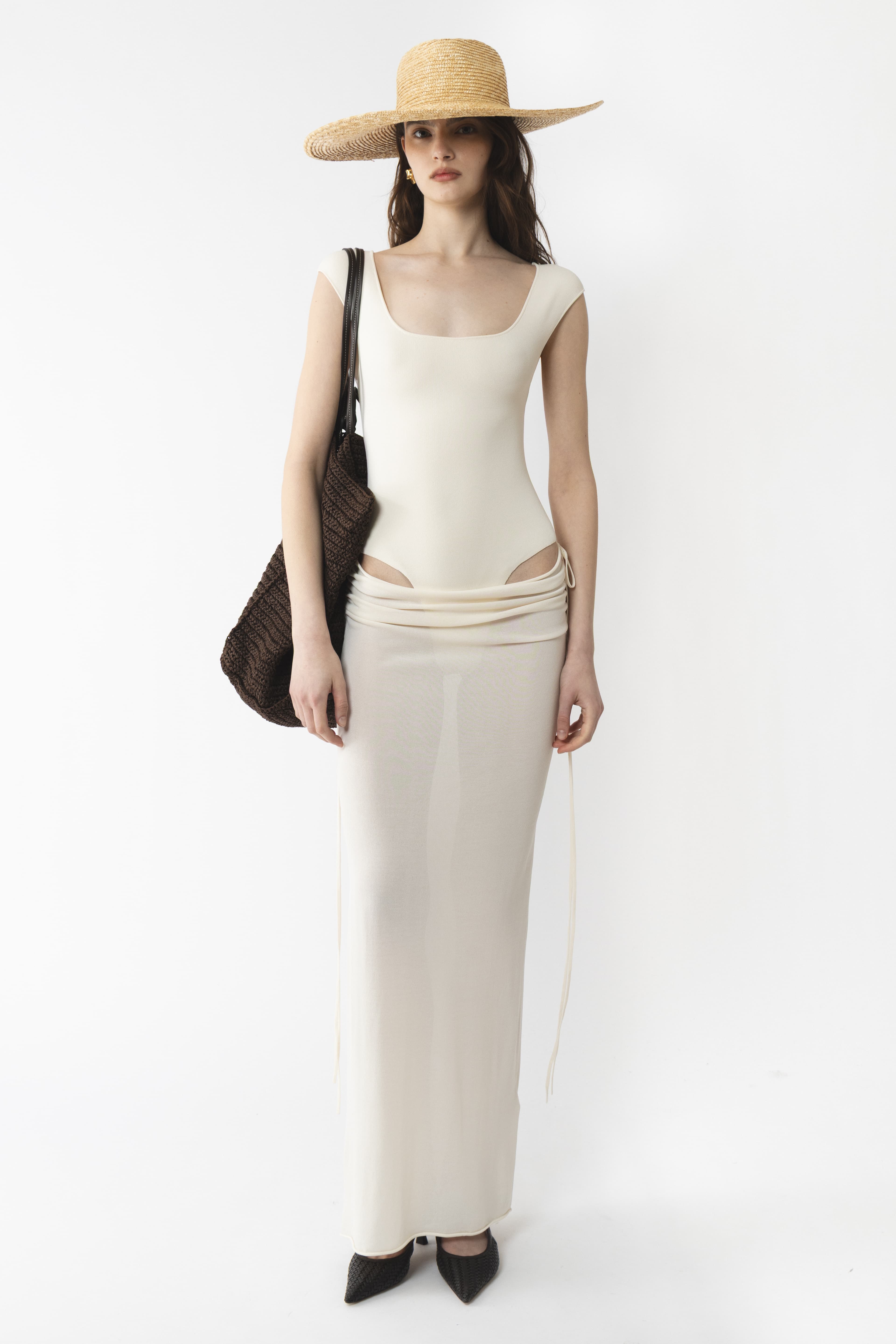 Draped Cut Out Dress