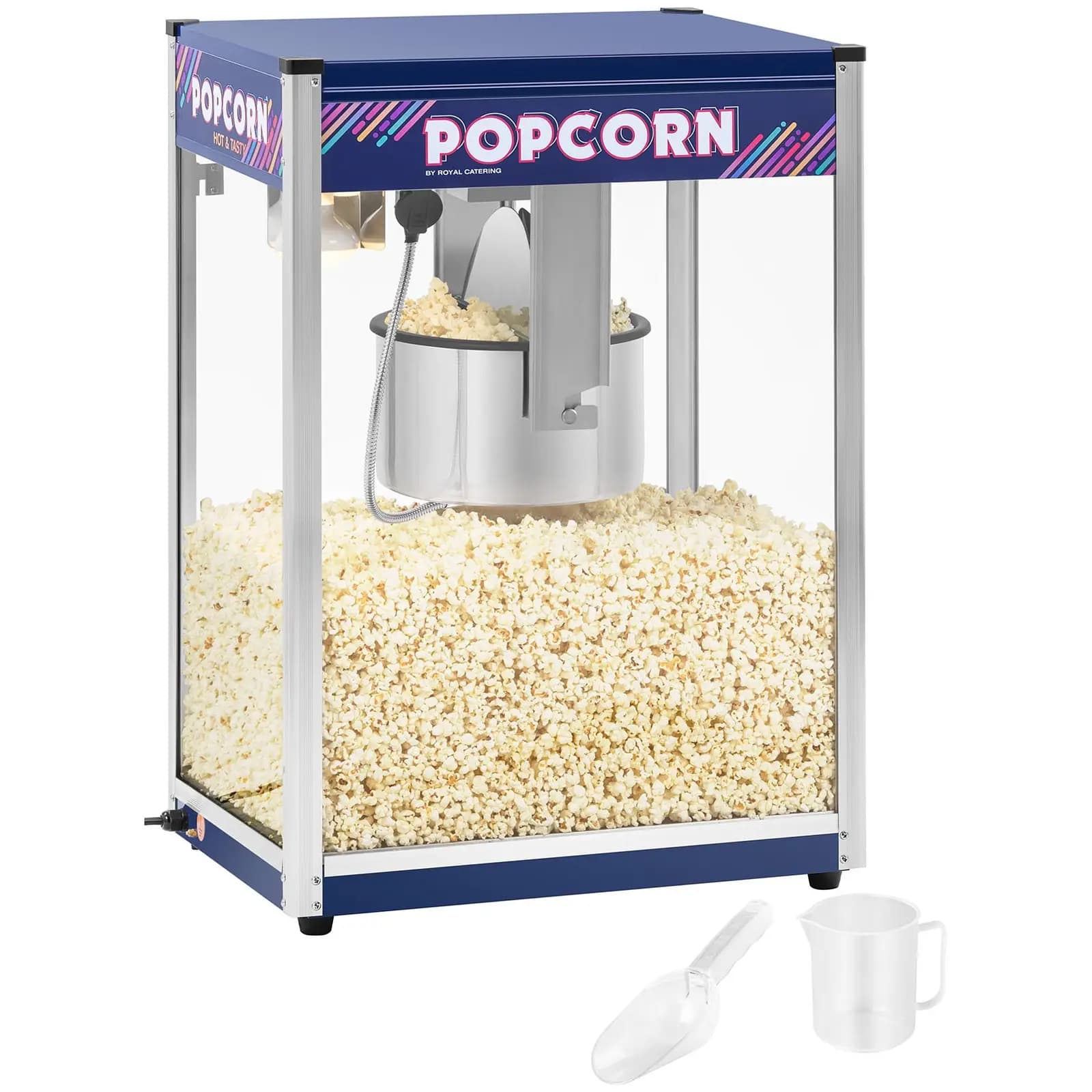 Popcornmaskin Professionell Blå 16 oz XXL - Popcornmaskiner by Royal Catering