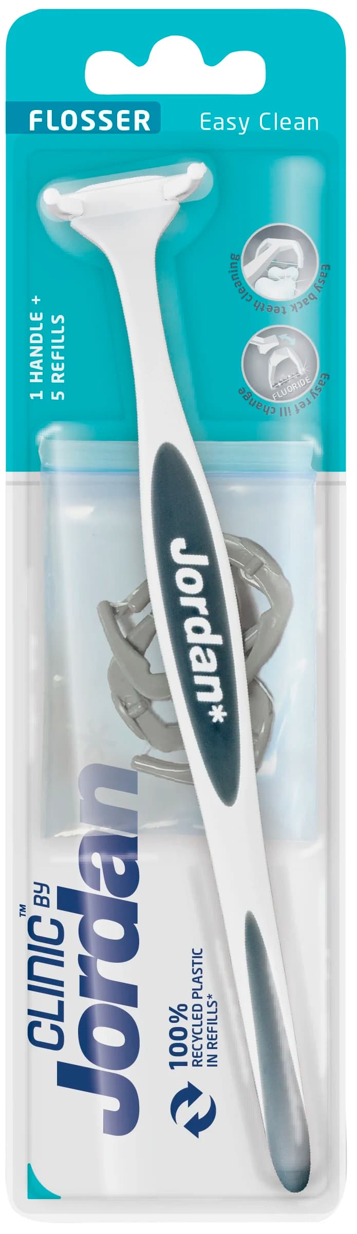 Jordan Clinic Easy Clean Flosser Starter + 5 Refill
