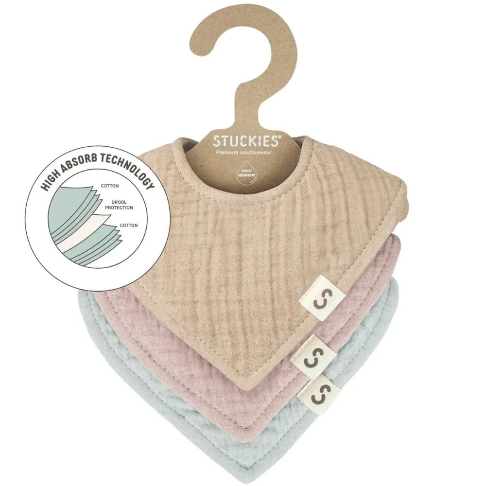 STUCKIES Högabsorberande dregglisar 3-pack Dove