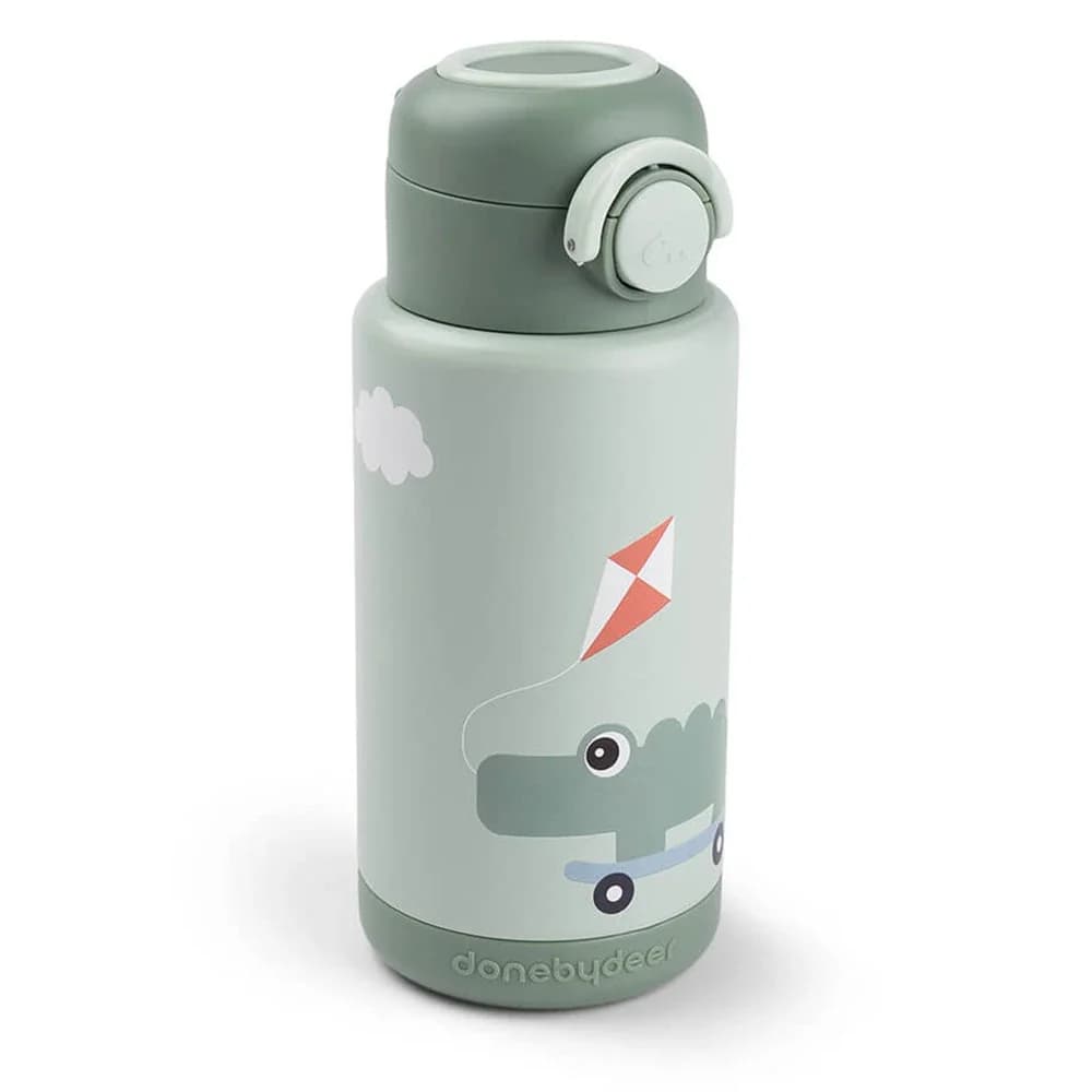 Done by Deer Insulated Bottle Playground Green 340 ml