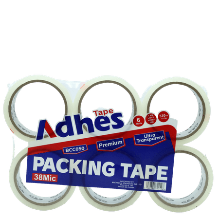 Adhes Transparent Packtejp – 6 St