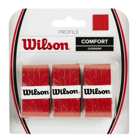 Wilson Pro Comfort Overgrip Röd Tape – 3 st