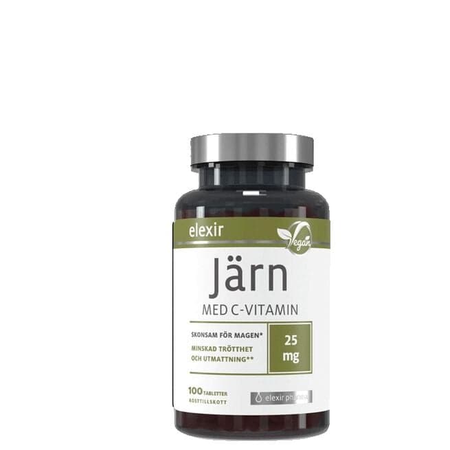 Järn med C-vitamin 100 tabletter Elexir Pharma