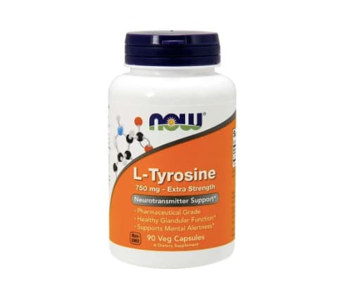 L-Tyrosine 750 mg 90 kapslar Now Foods