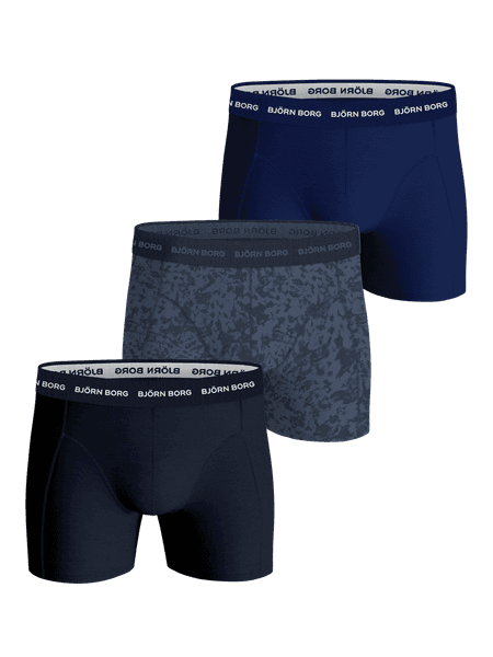 Björn Borg Cotton Stretch Boxers 3-pack Blå, L