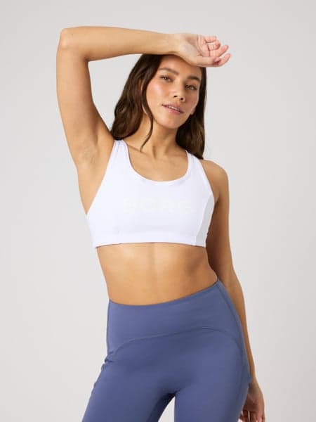 Björn Borg Borg Mid Support Sports Bra Vit, M