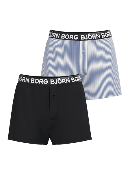 Björn Borg Cotton Stretch Logo Woven Boxers Shorts 2-pack Multi, XL view 2