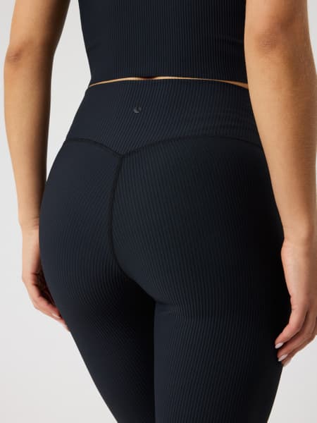 Björn Borg Studio Ribbed Flare Tights Regular Svart, XS view 2
