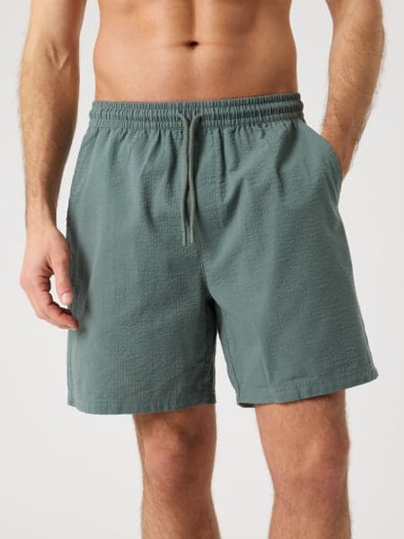 Björn Borg Borg Seersucker Resort Shorts Grön, XXL
