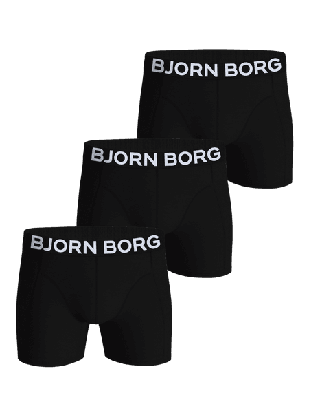 Björn Borg Organic Cotton Stretch Boxers 3-pack Svart, XS