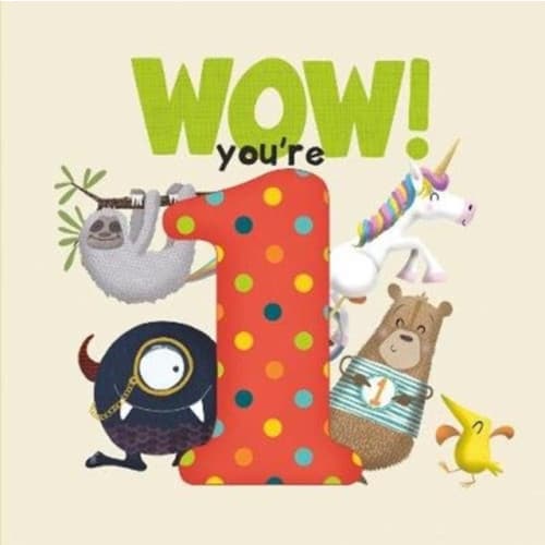 WOW! You're One birthday book (häftad, eng)