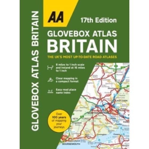 AA Glovebox Atlas Britain (bok, spiral, eng)