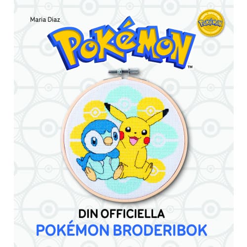 Din officiella Pokemon-broderibok : brodera med korsstygn (inbunden)