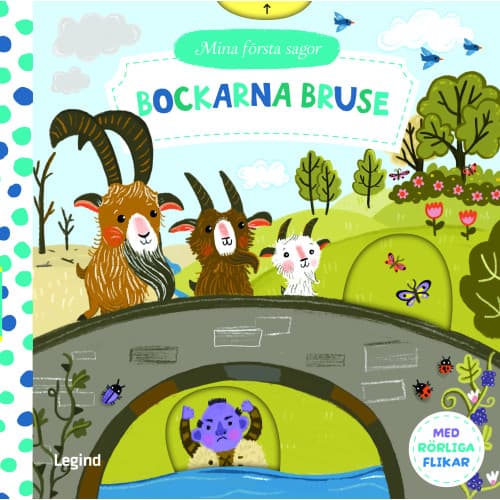 Bockarna Bruse - med rörliga flikar (bok, board book)