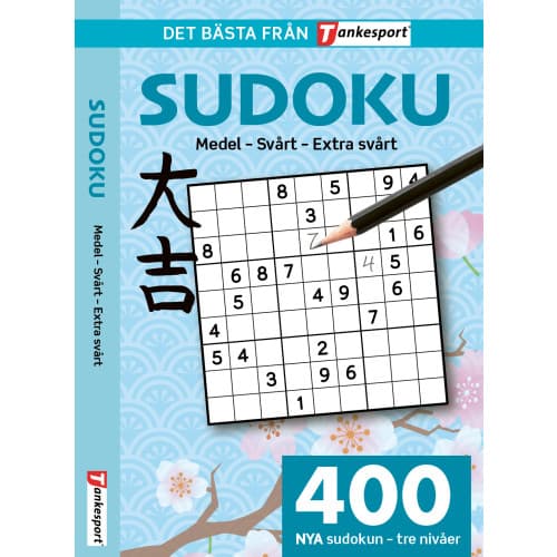 400 nya Sudoku : Medel - svårt - extra svårt (häftad)