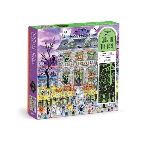 Michael Storrings Haunted House 500 Piece Glow in the Dark Puzzle