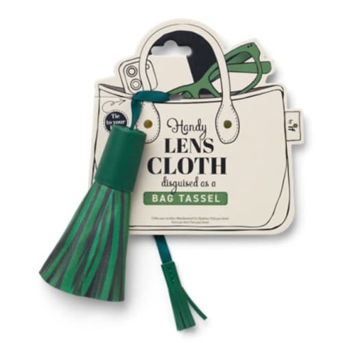 Bag Tassel Lens Cloths - Green