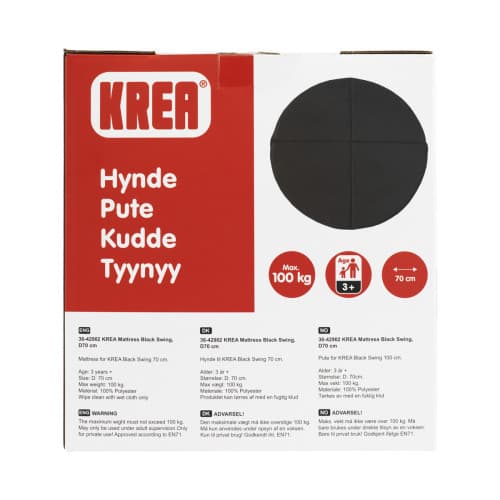 KREA madrass svart gunga, D70 CM
