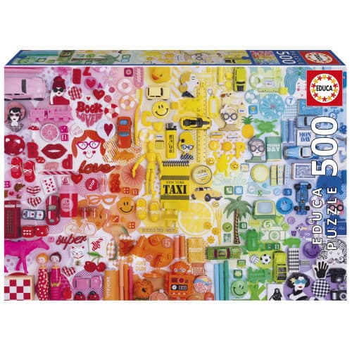Educa 500 Colorful Collage