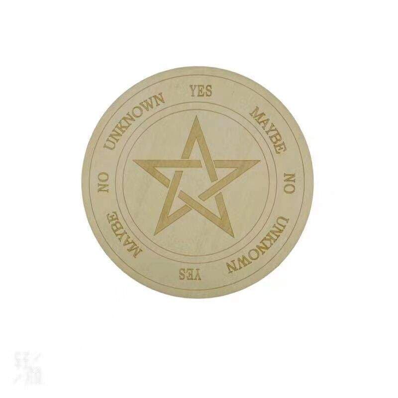 Träplatta för Spådom - Pentagram