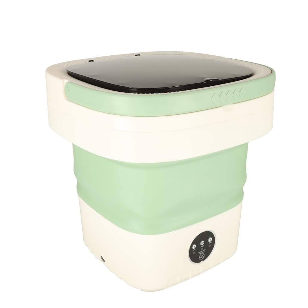 Mini hopfällbar bärbar tvättmaskin 12L grön