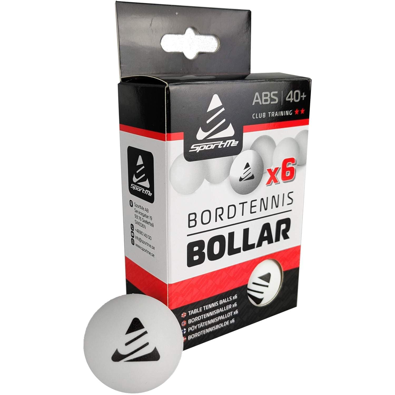 Bordtennisbollar 6 St Vita