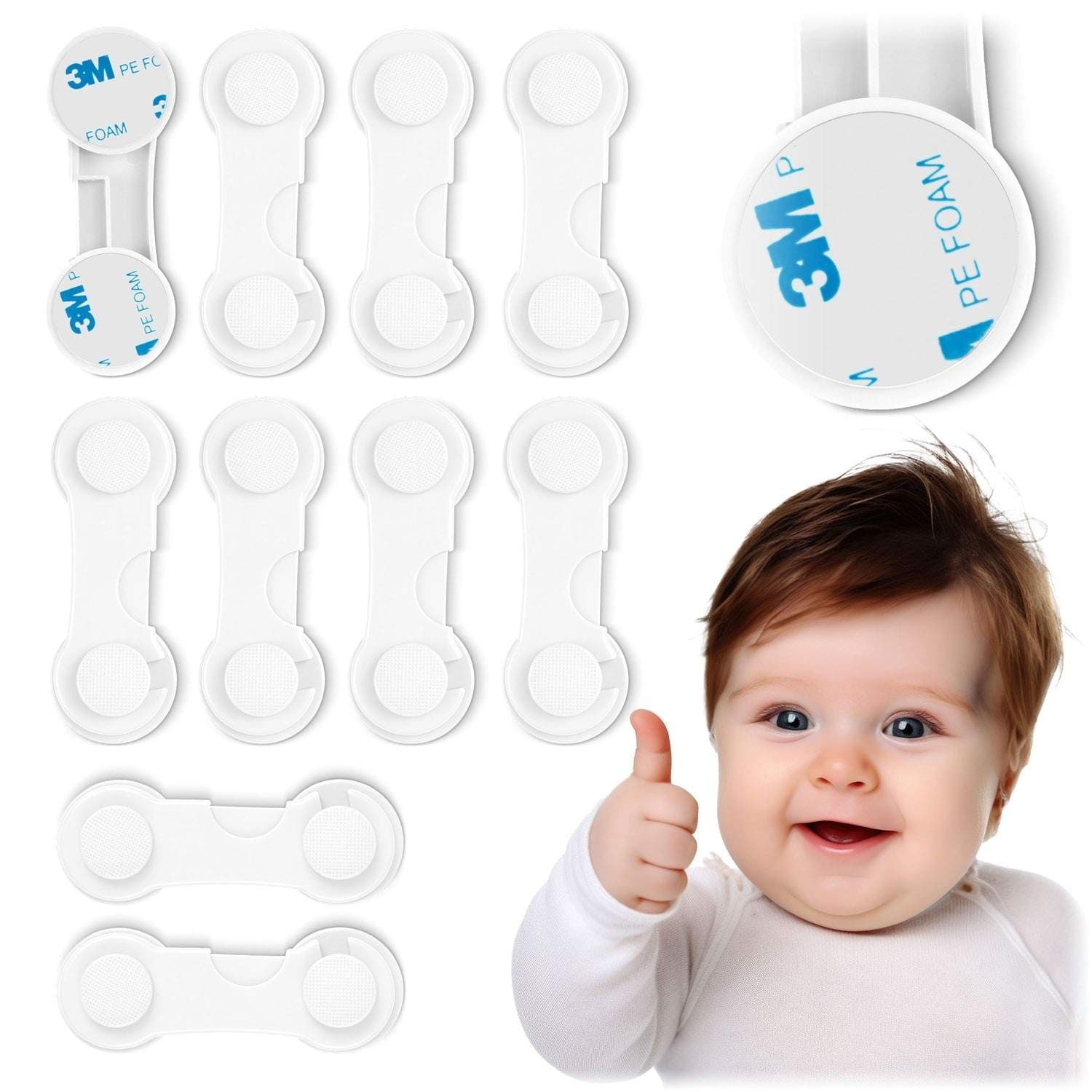 Ricokids 798300 skåpöppningsskydd 10 st vit