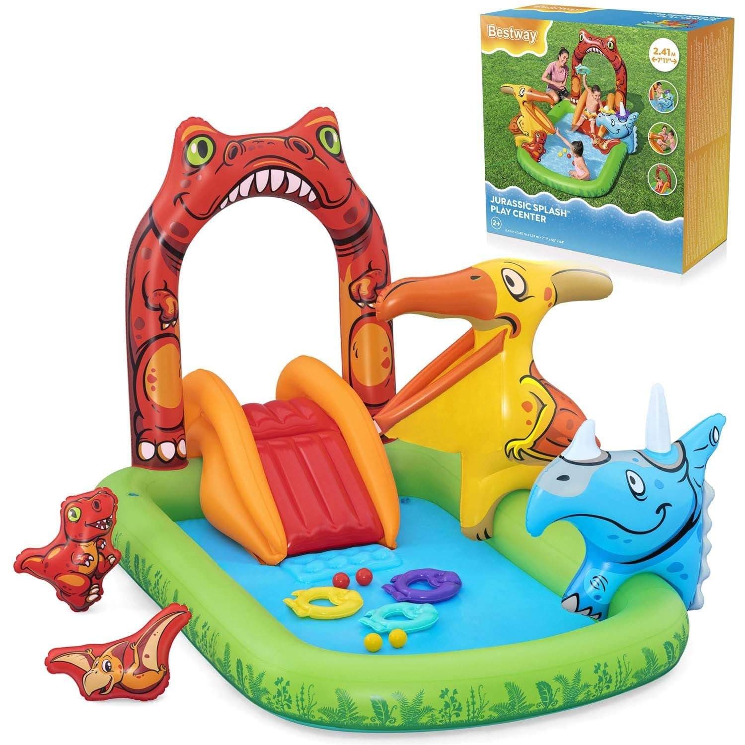 Jurassic uppblåsbar lekplats 241 x 140 x 137 cm Bestway 53160